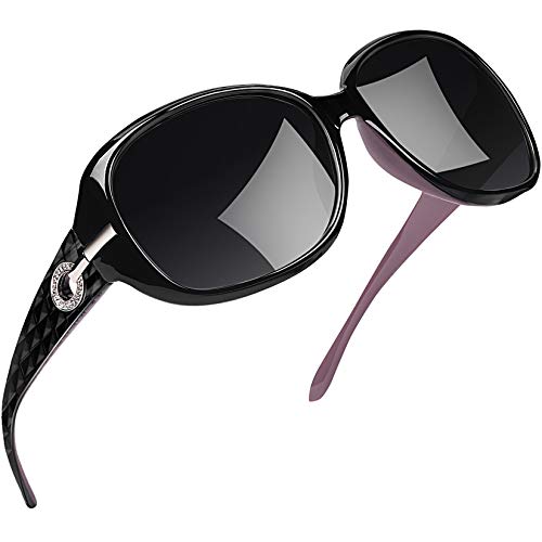 Joopin Occhiali da Sole Grandi Donna Polarizzati Specchio Antiriflesso Protezione UV400, Moda Oversize Occhiale Donna da Sole (viola)