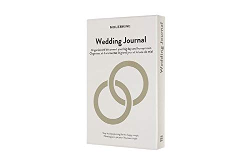Moleskine Wedding Journal, Notebook a Tema, Taccuino con Copertina Rigida per Programmare ed Organizzare il Calendario Nuziale, Dimensione Large 13 x 21 cm, 376 Pagine