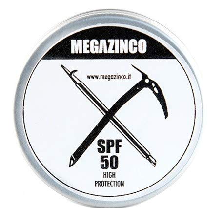 MEGAZINCO SPF 50 minerale & 100% NATURALE. Crema/pasta ad alta protezione solare per surfisti, marinai, alpinisti, sciatori, snowboarders, triatleti, nuotatori. CREMA SOLARE SURF
