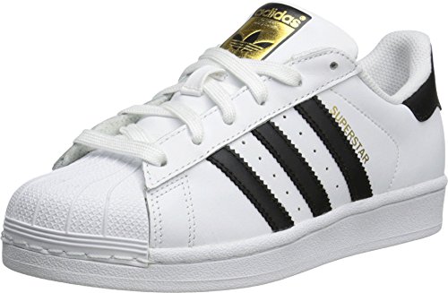 Adidas Superstar J Scarpe da Corsa, Unisex - Bambini, Ftwr White/Core Black/Ftwr White, 38 2/3