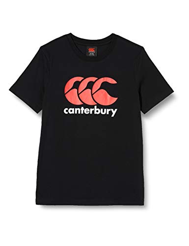 Canterbury Logo, T-Shirt Ragazzi, Nero, 8
