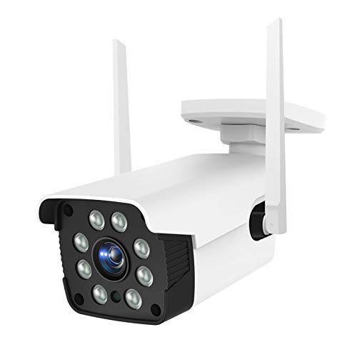 Telecamera di Sicurezza per Esterni 1080P - Telecamera WiFi con visione notturna, rilevamento del movimento e avviso istantaneo, impermeabile IP66, audio bidirezionale, compatibile con Alexa