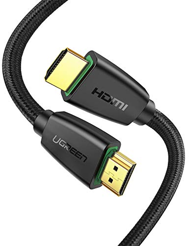 UGREEN Cavo HDMI 2.0 4K 60Hz Maschio a Maschio HDR UHD ARC Ethernet Cavo Video 3D ad Alta velocità Compatible with Laptop, TV Box, Lettore Blu-ray, DVD, PS4, PS5, Xbox, Soundbar, TV, Monitor(1M)