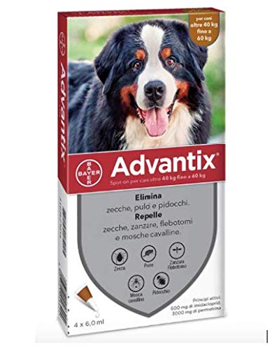 advantix Spot-ON per Cani Oltre 40 kg Fino a 60 kg - Offerta 3 Confezioni