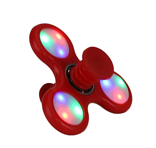 novità Spinnerooz Red Light Up Hand Spinner Novelty Toy - Fidget Spinner - 5 in 1 - Salta, rimbalza, Gira