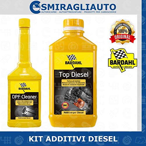 Bardahl Top Diesel 1Lt + DPF Cleaner 250mL - Additivo Diesel e Pulitore FAP Filtro Antiparticolato
