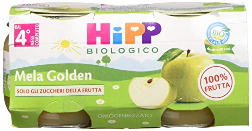 Hipp Omogeneizzato Mela Golden - 24 vasetti da 80 g