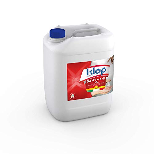 KLEP - Sany Mani Gel lavamani igienizzante, detergente, sanificante, Antibatterico (GEL 5 LITRI)