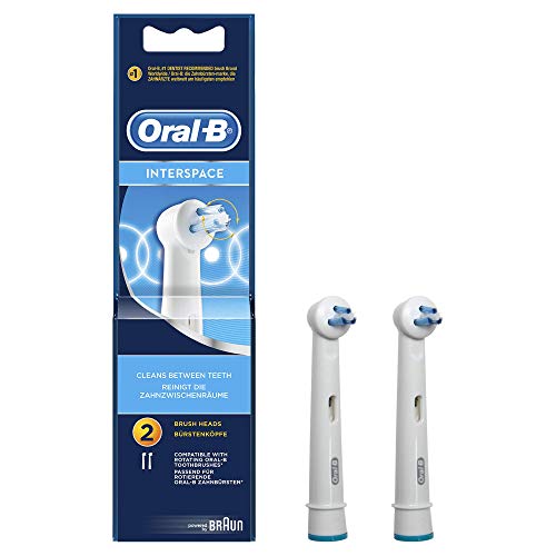 Braun Oral-B - Spazzola di ricambio per spazzolino, Interspace, confezione da 2, blue, white, 2012