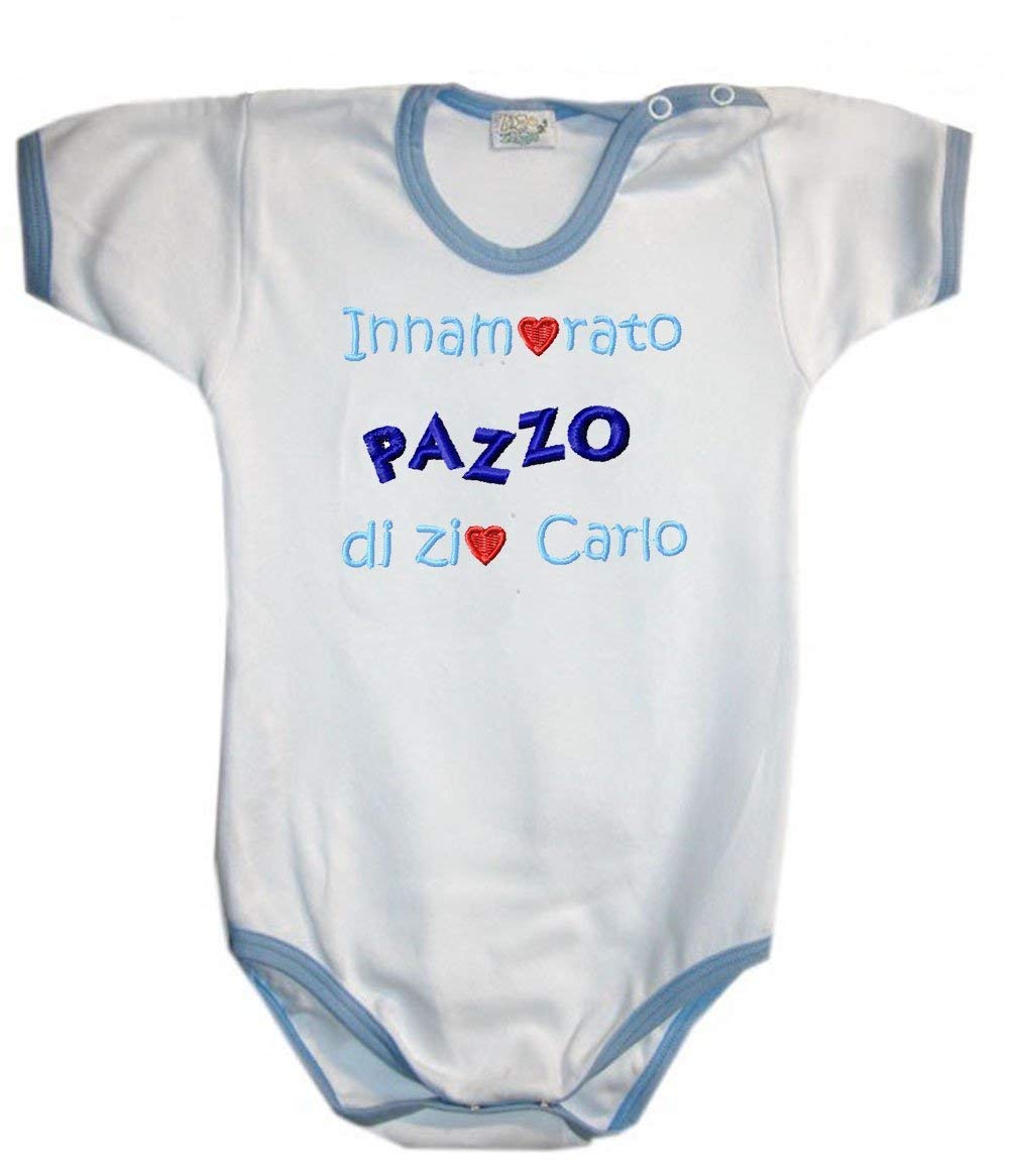 BODY INNAMORATO/A Di MIO ZIO con nome o scritta personalizzata