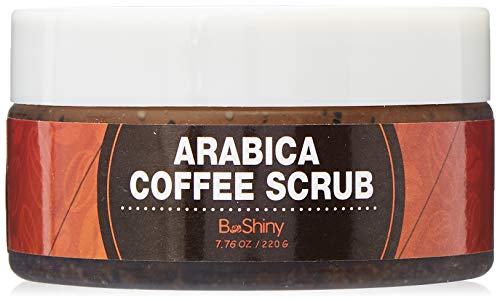 BeShiny Exfoliating Arabica Coffee Scrub - Best Skin Exfoliator per viso e corpo per la cura della pelle Acne Eczema Exfoliate idratare, smagliature Rug Wrinkles Spider Veins