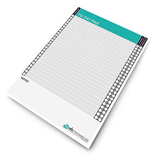 Monster cancelleria – A4 to Do Pad/giornaliero calendario planner/scrivania Pad – 60 fogli – 80 gsm – Made in UK