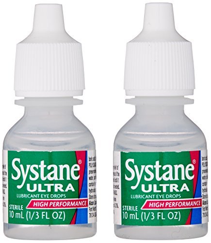 Systane Ultra Lubricant Eye Drops, 2-count .33 fl oz (10 ml) Bottle by Systane