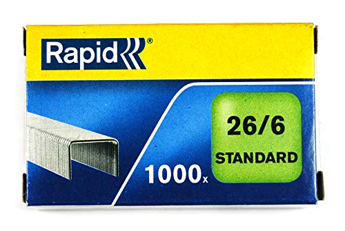 Rapid 24861300 Punti metallici Standard N 26/6 confezione 1000