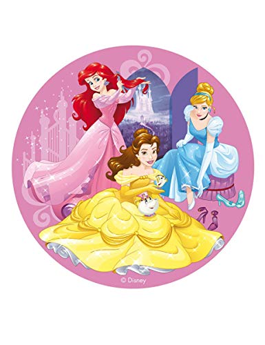 Dekora Innova- Disco in Ostia Principesse Disney, Colore Rosa, 114377