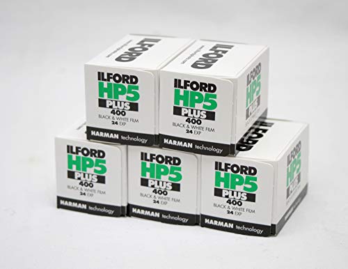 Ilford hp5 + Bianco e Nero Film, 24 Exp, Multipla di 5