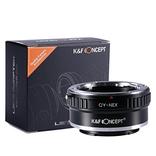 K&F Concept Lente adattatore di montaggio Contax/Yashica (C/Y) Lente per Sony Alpha NEX E-Mount Camera C/Y-NEX