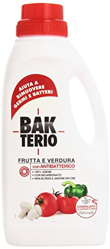 BakTerio - Frutta e Verdura, Detergente a Base di Ingredienti di Origine Naturale , 1 l