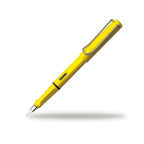 Lamy FH08113 - Penna stilografica Safari, tratto: spesso, modello 018, colore: Giallo