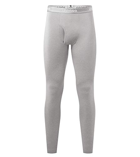 LAPASA Uomo Pantaloni Termici Pacco da 2 o 1 - Ti Tiene al Caldo Senza Stress- Intimo Invernale Lightweight M10 (Grigio Chiaro(Pacco da 1), Medium)