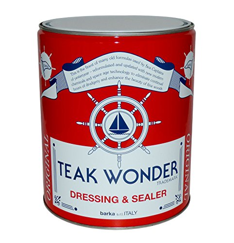 Teak Wonder Oil Dressing & Sealer 1lt Olio Impregnante Teak Trattamento Teak Barca Navi