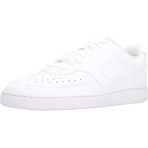 Nike Court Vision Lo, Sneaker Mens, White/White-Black, 40 EU