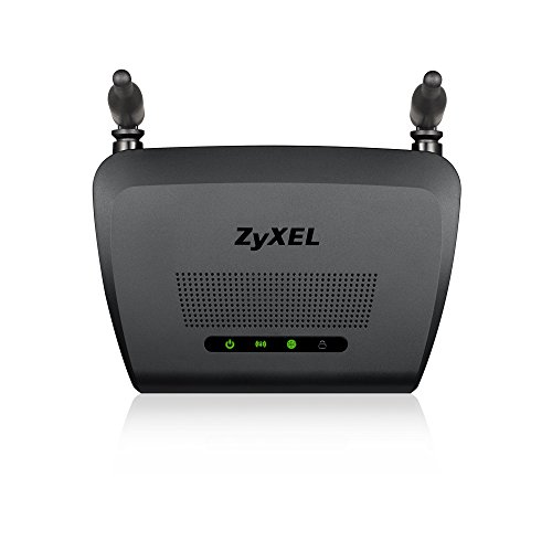 Zyxel N300 Wireless Cable Router per Gaming e Media con 2 Antenne Omni 5 dBi [NBG418NV2]