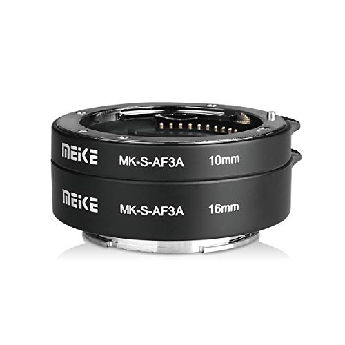 Meike MK-S-AF3 A metallo messa a fuoco automatica tubo di prolunga macro Auto Focus Anello Adattatore 10 mm 16 mm per fotocamera Sony Mirrorless A7 NEX E-Mount