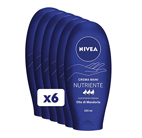 NIVEA Crema Mani Nutriente, 100 ml, Confezione da 6 Pezzi
