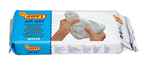 JOVI Air-Dry Modeling Clay, Bianco, antimacchia, Perfetto per progetti artistici e creativi, 2.2 lb