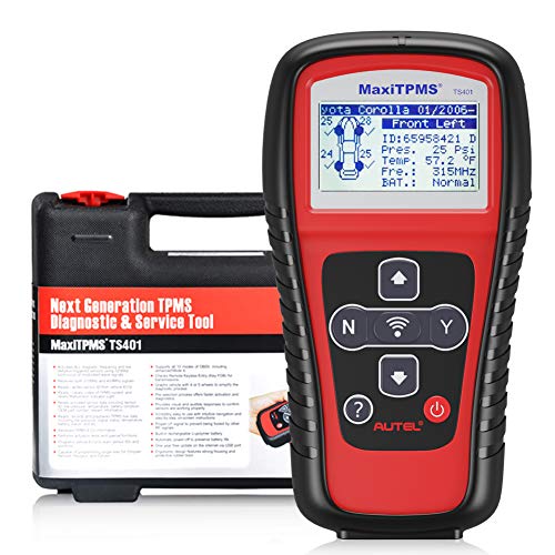 Autel MaxiTPMS TS401, nuovo strumento di diagnostica auto TPMS per il sistema di monitoraggio della pressione pneumatici con copertura del sensore senza precedenti (TS401)