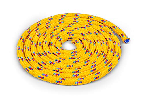 HAEST Corda da salto colorata e maneggevole – di alta qualità e resistente – 3 metri – gialla