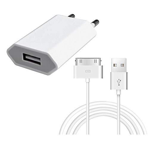 ZLONXUN Caricatore USB Caricabatterie Muro e Cavo per i Phone 4 / 4S,Touch 1/2/3/4