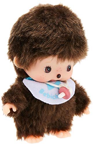 Sekiguchi 235540 - Peluche Bebichhichi con Bavaglino, Maschietto, 15 cm