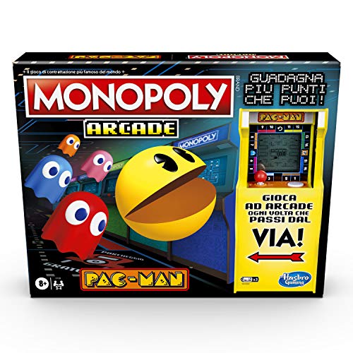 Hasbro Gaming Monopoly Arcade Pac-Man Gioco in scatola per bambini dagli 8 anni in su