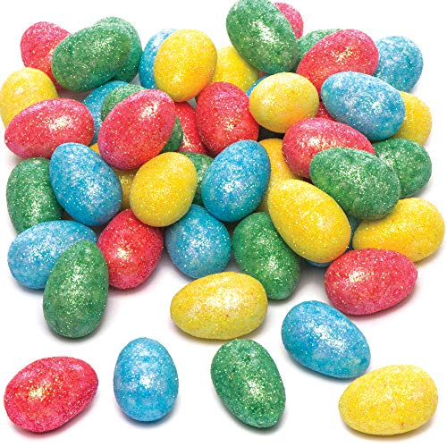 Baker Ross Mini uova glitterate (confezione da 50) - Decorazioni creative per Pasqua