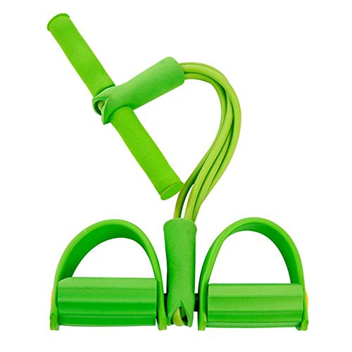 QWER Elastico Tirare Corda Muscolare Fitness Pedale Fasce di Resistenza All'interno Multifunzionale Attrezzature Sportive, Verde