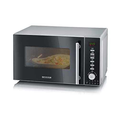 Severin MW 7865 forno a microonde Piano di lavoro Microonde combinato 20 L 1350 W Nero, Argento