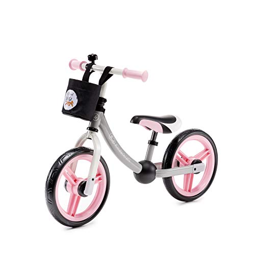 Kinderkraft Bicicletta 2WAY NEXT, Bici Senza Pedali, in Metallo, Sella Regolabili, per Bambini, fino 2 Anni, Rosa