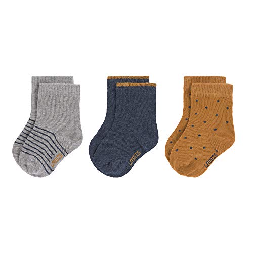 Lässig Socks Gots 3 Pcs. Assorted Blue, Size: 12-14 Calzini, 14 Unisex-Bimbi