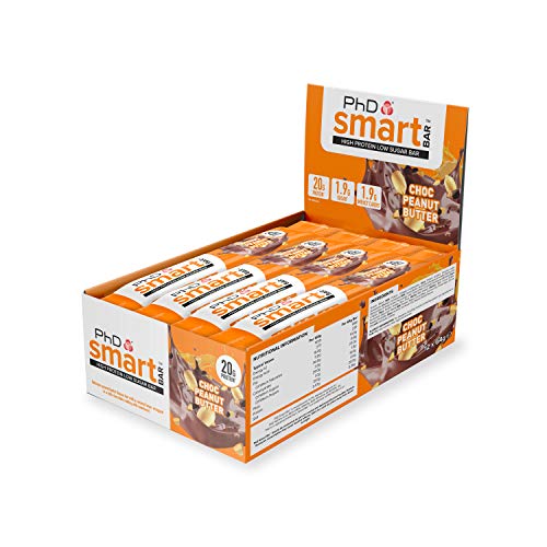 PhD Barrette Diet Smart Bar Burro Di Arachidi Al Cioccolato (12 X 64G, 31% Proteiche - 820 Gr