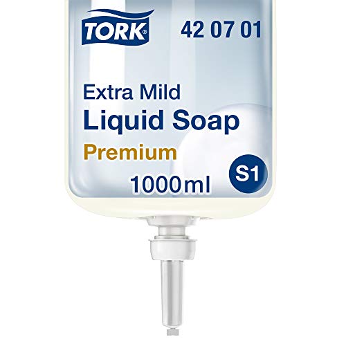 Tork Liquid Hand Soap 420701 - Ricarica di sapone liquido inodore, compatibile con il sistema S1, 1 pezzo
