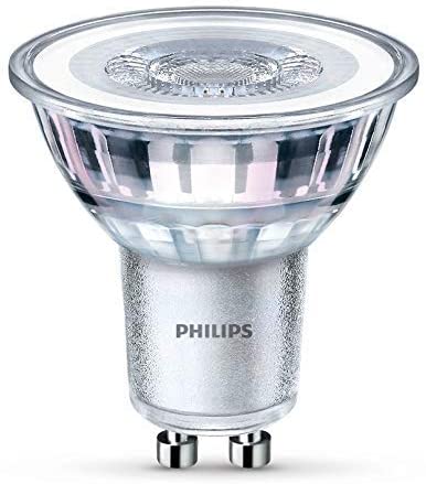 Philips Lighting 4.6 W (50W) GU10 Warm White Non-dimmable Spot Lampadina LED Classic Faretto, Bianco, Confezione da 1 Pezzo