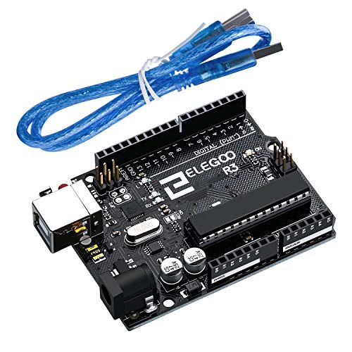 Elegoo UNO R3 Board Scheda ATmega328P ATMEGA16U2 con Cavo USB Compatibile con i progetti IDE di Arduino Conforme alla direttiva RoHS