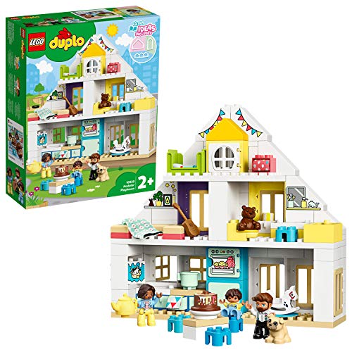 LEGO Duplo Town Casa da Gioco Modulare per Costruire con Mattoncini Speciali e Sperimentare Sensazioni Tattili, Set di Costruzioni per Bambini +2 Anni, 10929