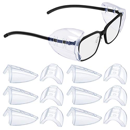 Schermi Laterali per Occhiali, Occhiali di Sicurezza con Protezione Laterale per Occhiali da Vista di Piccole e Medie Dimensioni (6)