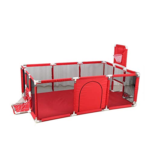 Adceer Staccabile Recinto Bambini Outdoor Family cancelletto Bambini Rosso 92 * 51 * 25in