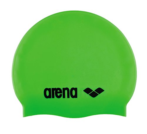 Arena Classic Silicone Jr, Cuffia per Bimbi Unisex Bambini, Verde (Acid Lime/Black), Taglia Unica