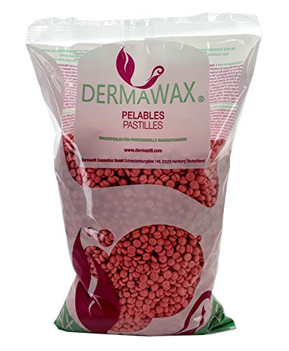 Perle di cera Premium Titanium Cera a bassa temperatura rosa da 1 kg per depilazione, epilazione