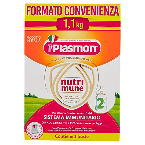 Plasmon Nutri-Mune 2 Latte in Polvere Stage 2, Special Pack, 1100 g